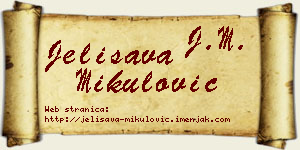 Jelisava Mikulović vizit kartica